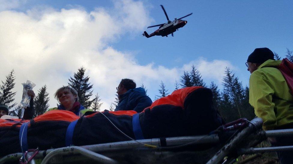 Rescue in Glen Loy Forest