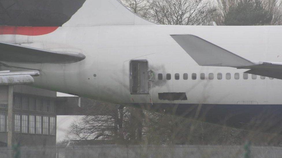 Door of 747 plane