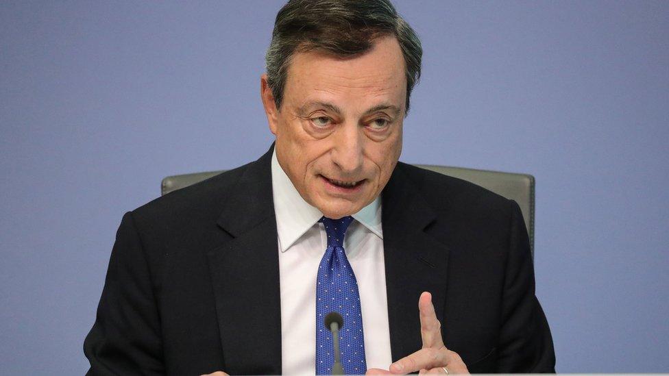 ECB president Mario Draghi