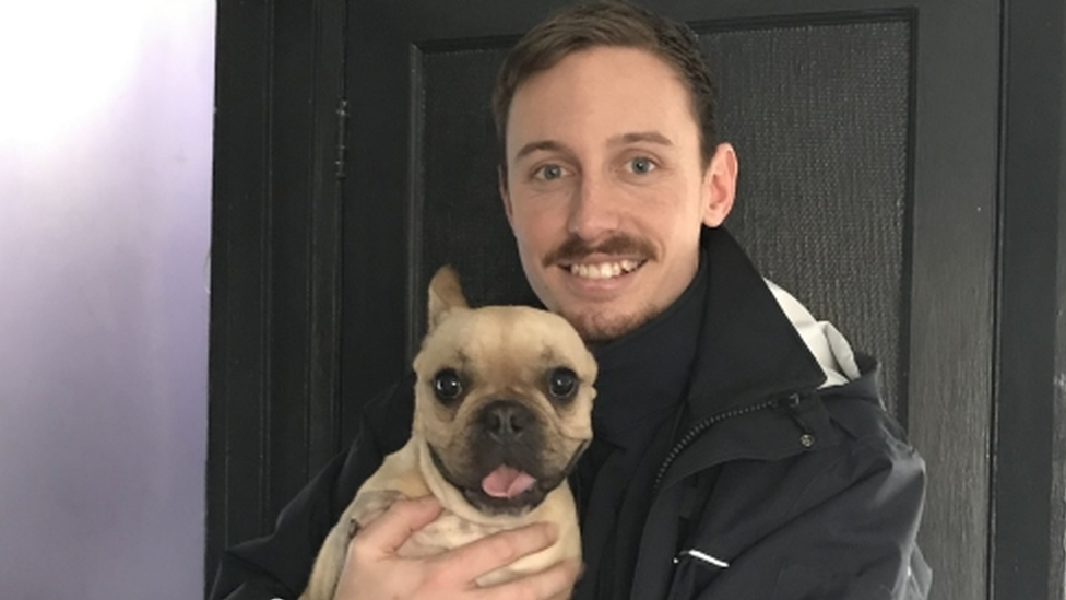 Minnie and the RSPCA's Ryan King