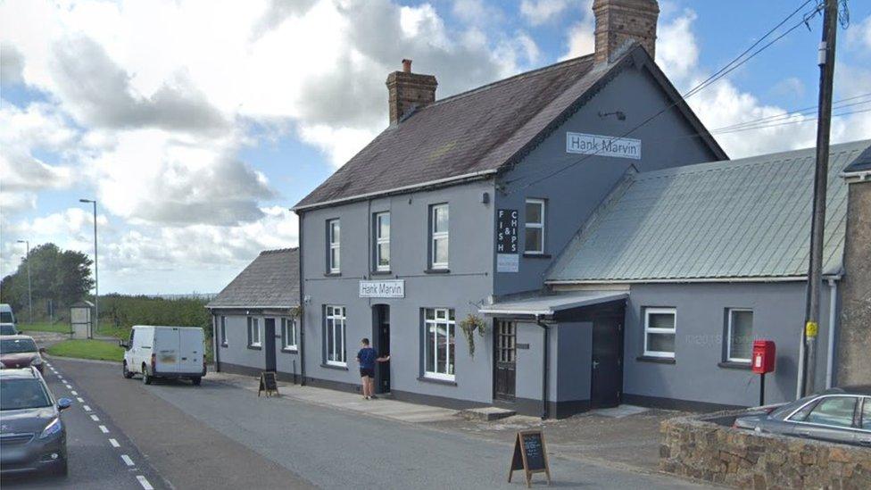 Hank Marvin fish and chip shop