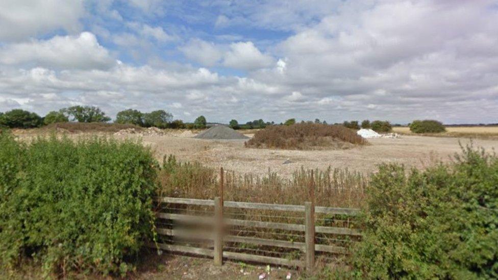 The proposed site between Bridlington Road and Catfoss Lane, near Brandesburton