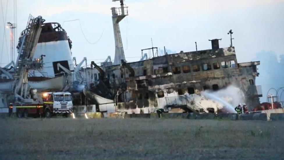 Tuxedo Royale following the fire in June 2017