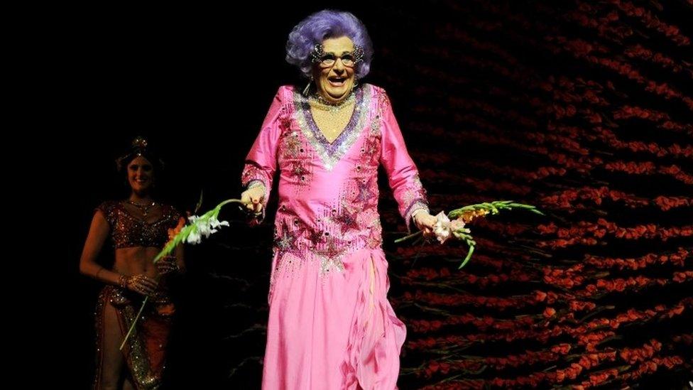 Barry Humphries as Dame Edna Everage