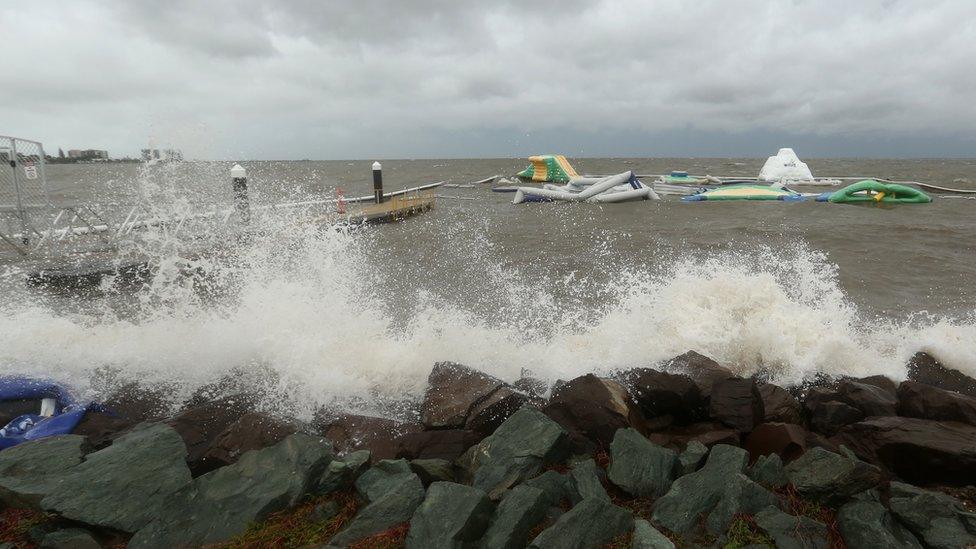 Swimmers and surfers are being told to stay away from the water