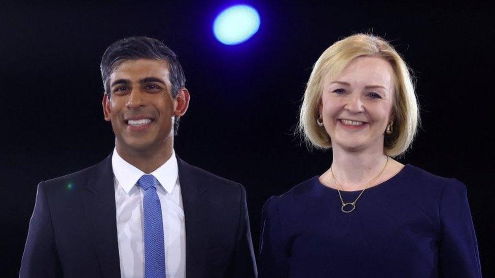 Rishi Sunak and Liz Truss