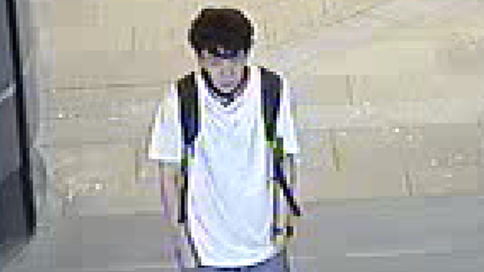 CCTV image of the person from above