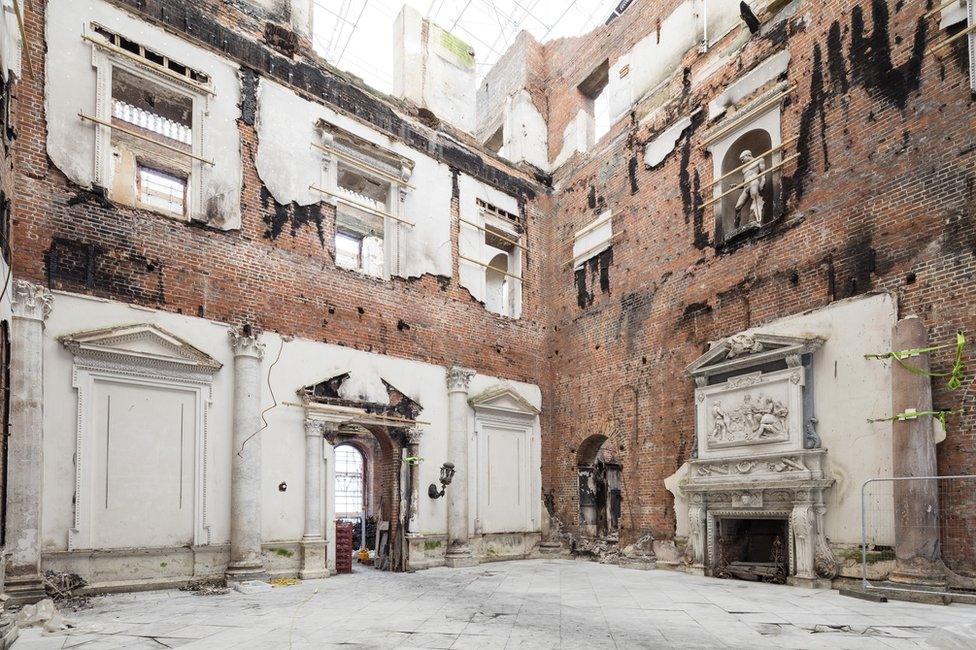 Marble Hall in Clandon Park House