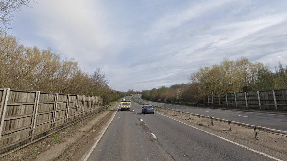 A10 northbound near Thundridge