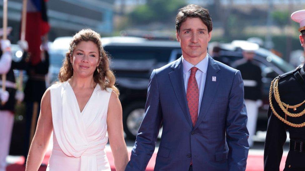 Sophie and Justin Trudeau