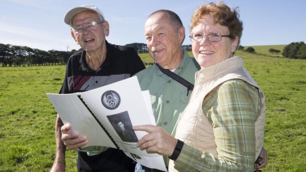 Archie Watt and Barry and Vicki Graham