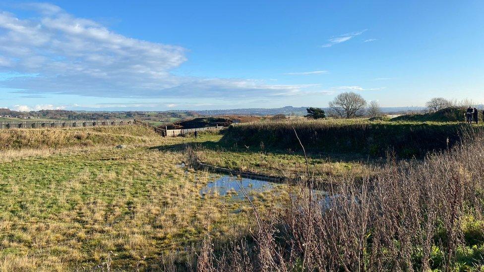 The former Baildon Moor reservoir site