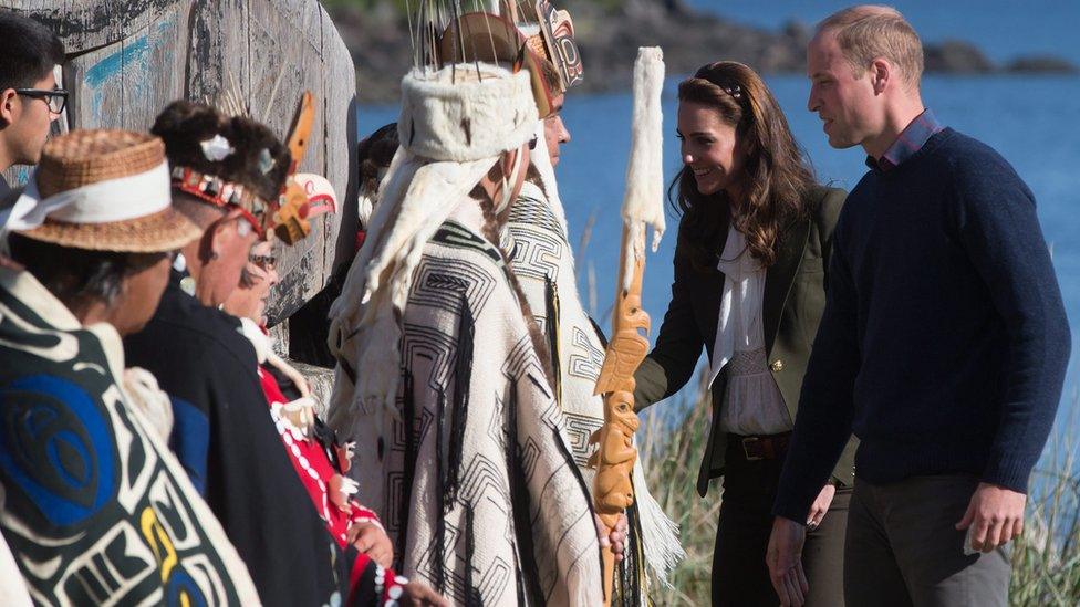 The duke and duchess meeting