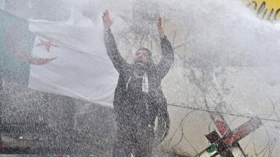 Protester in Lebanon