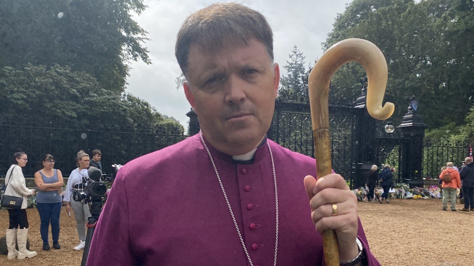 Bishop of Norwich, the Right Reverend Graham Usher, at Sandringham