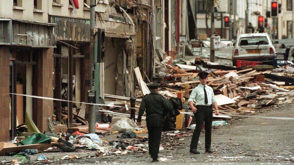 Omagh bomb scene