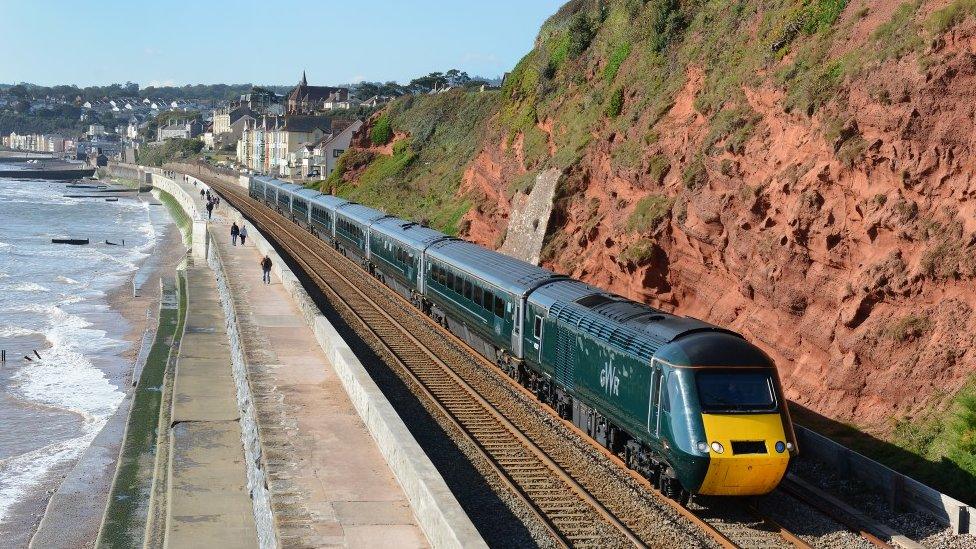 GWR train near Dawlish