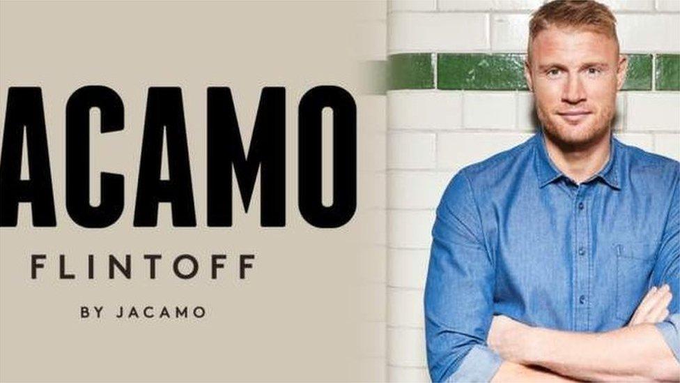 Freddie Flintoff and Jacamo advert