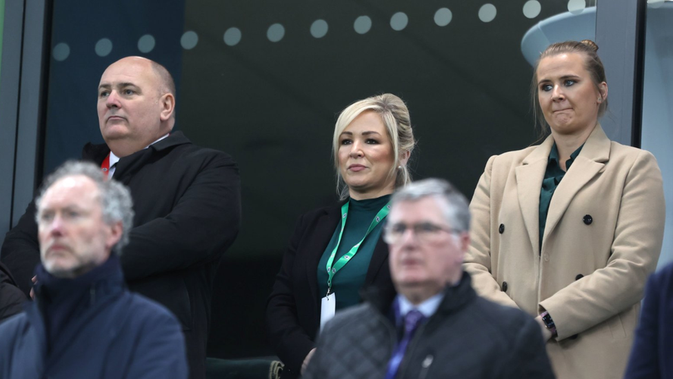 Michelle O'Neill at Windsor Park