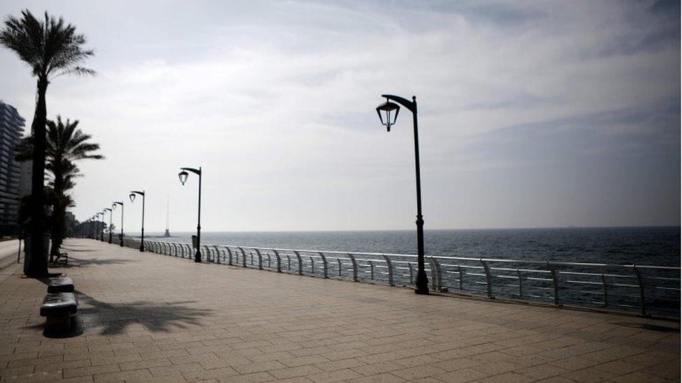 Corniche in Beirut under lockdown (14/05/20)