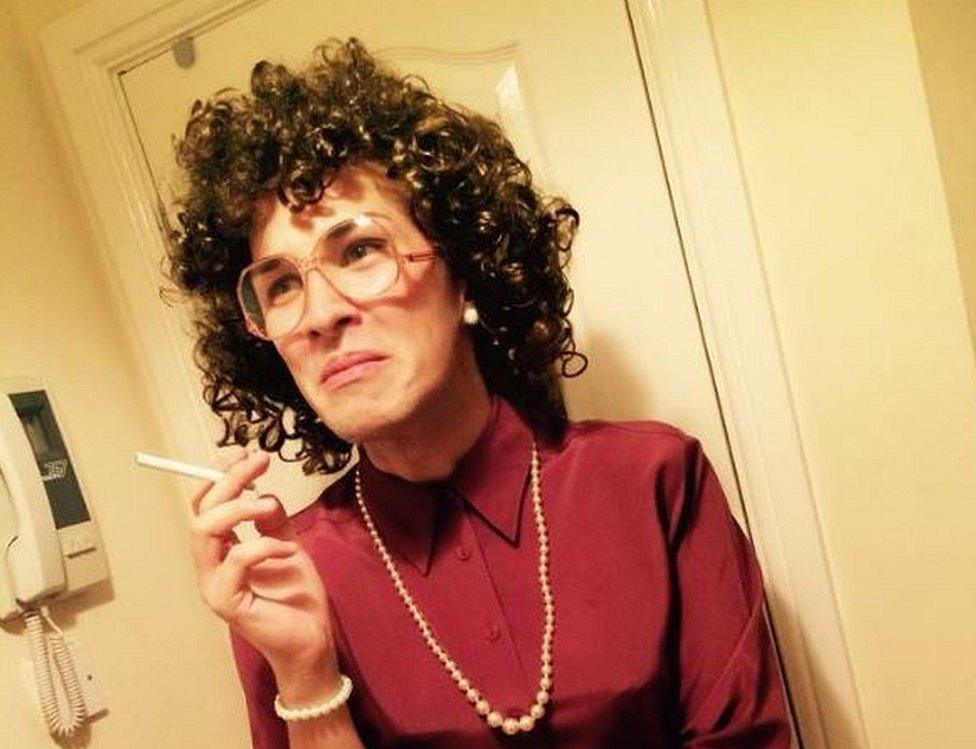 Martyn Hett dressed as soap character Deirdre Barlow