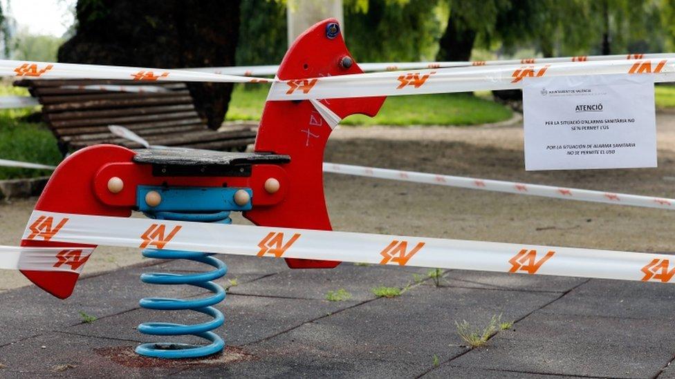 Playgrounds remain out of bounds for children