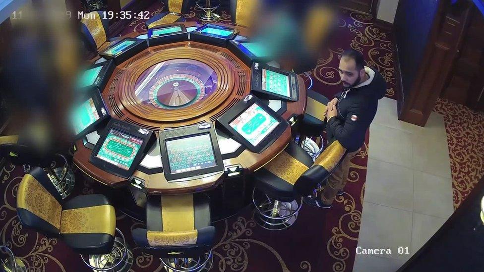 Sharyar Ali inside a Castleblayney casino