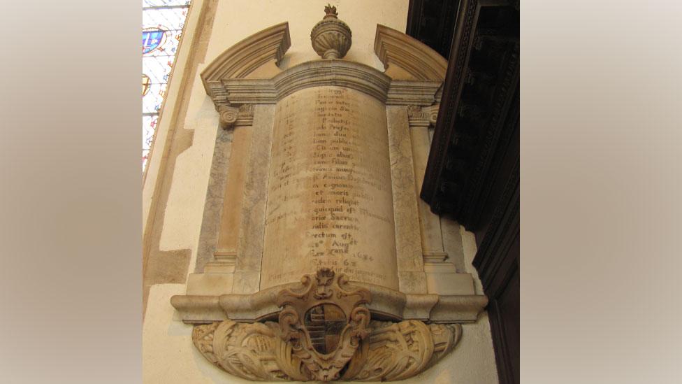 Augustine Briggs' memorial, St Peter Mancroft, Norwich