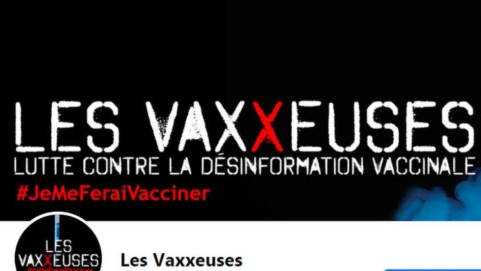 The Les Vaxxeuses Facebook profile