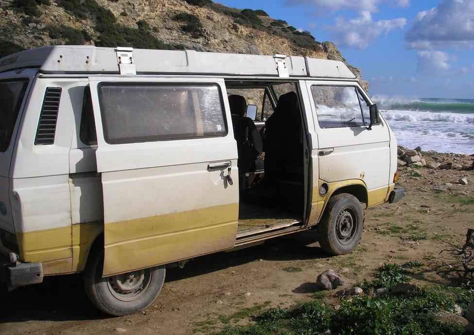 A handout photo issued by Metropolitan Police of a VW T3 Westfalia campervan that has been linked to the suspect