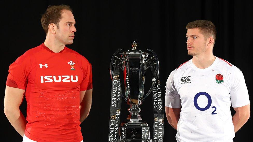 Alun Wyn Jones ac Owen Farrell