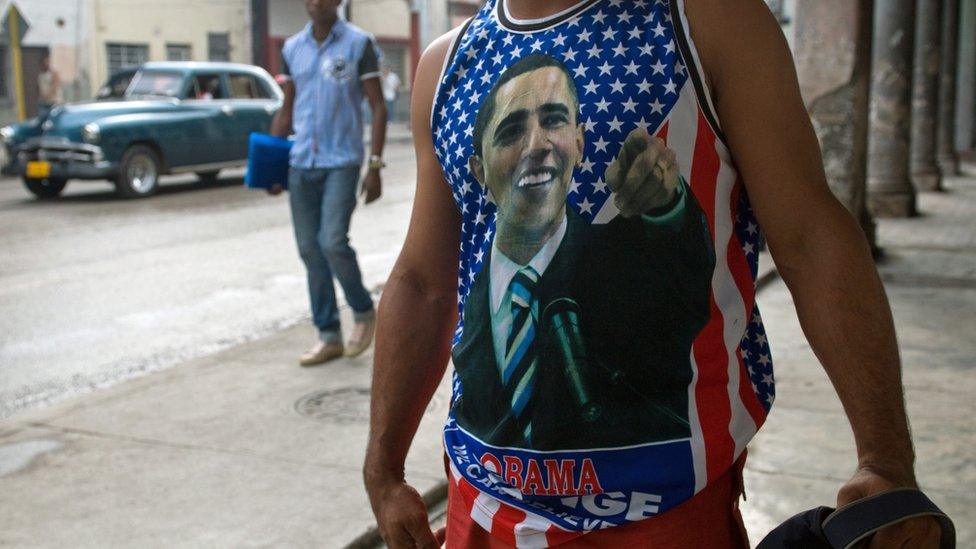 T shirt with Obama on the front