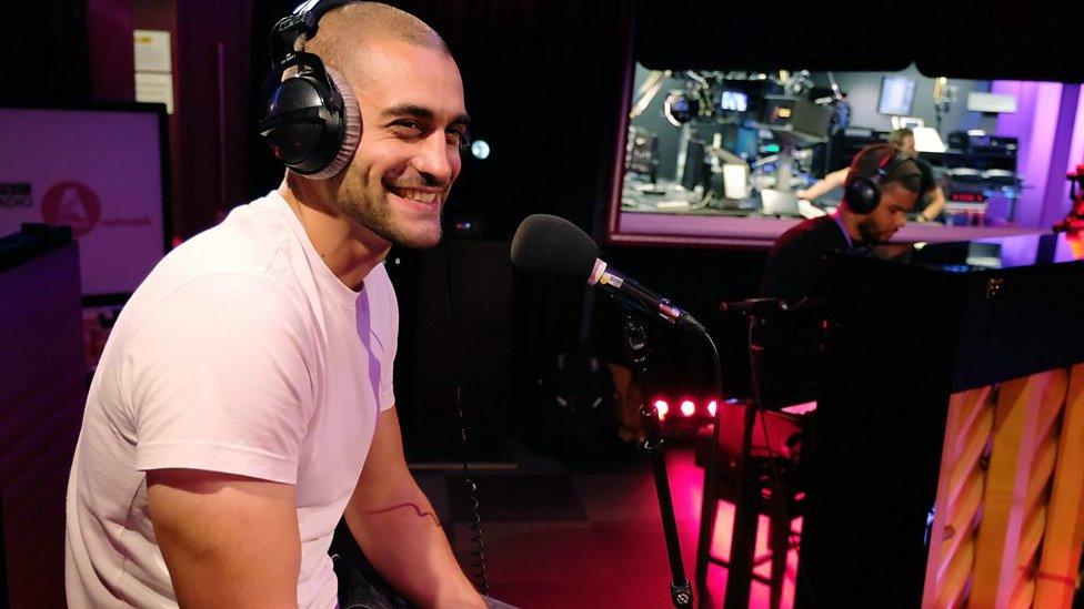 Rapper and activist Lowkey in the BBC Asian Network studio in 2019