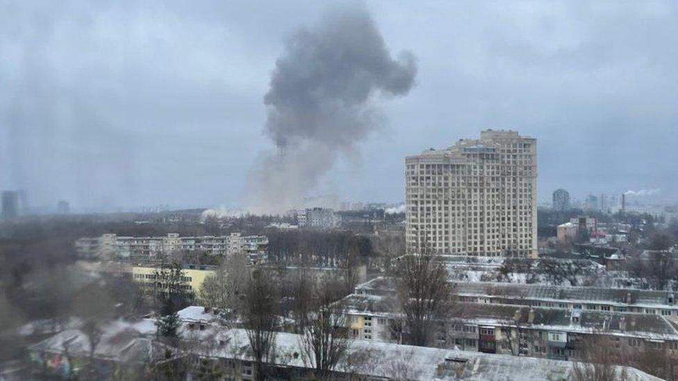 A view from a window in Kyiv