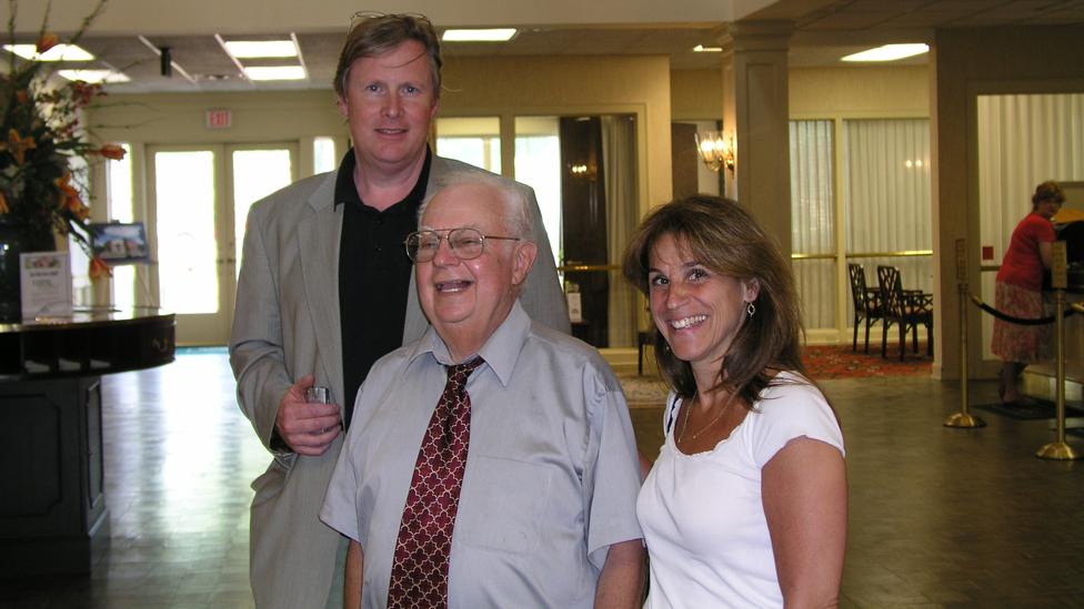 Donald with the authors, John Donvan and Caren Zucker