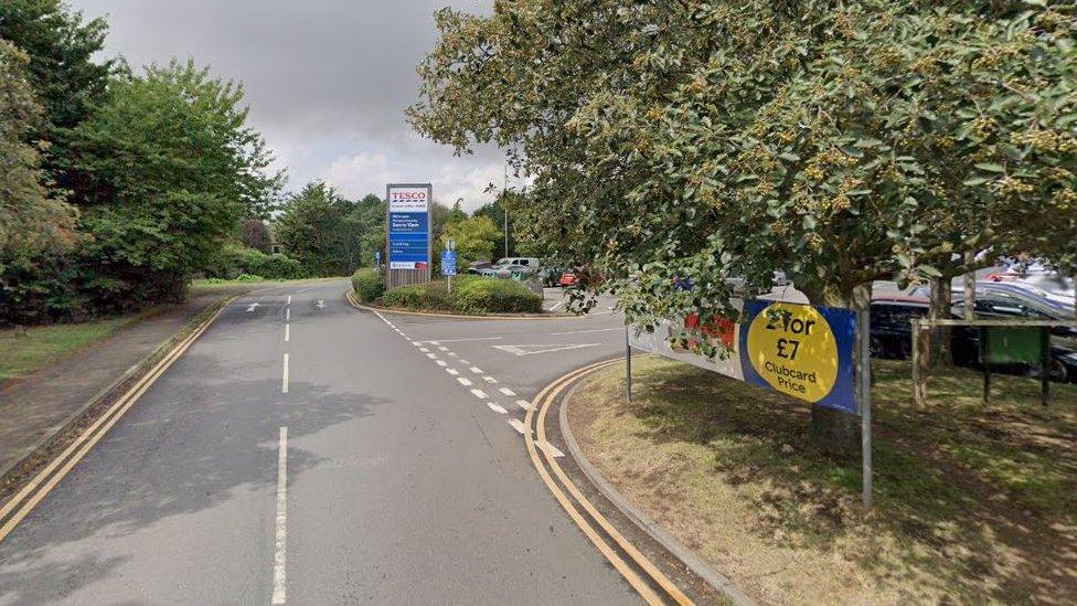 A Tesco supermarket in Horncastle