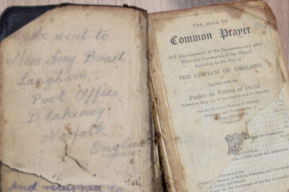 Cpl Crawford's prayer book