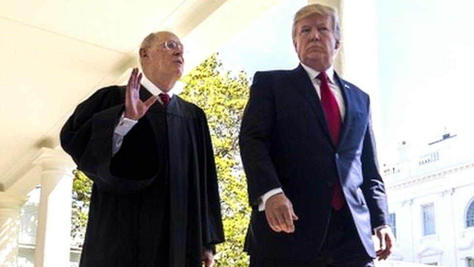 Justice Kennedy and President Trump