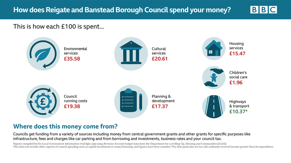 Reigate & Banstead election graphic