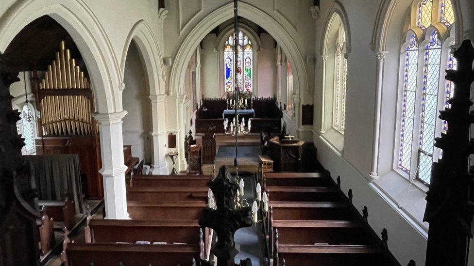 Inside St Michael & All Angels Church