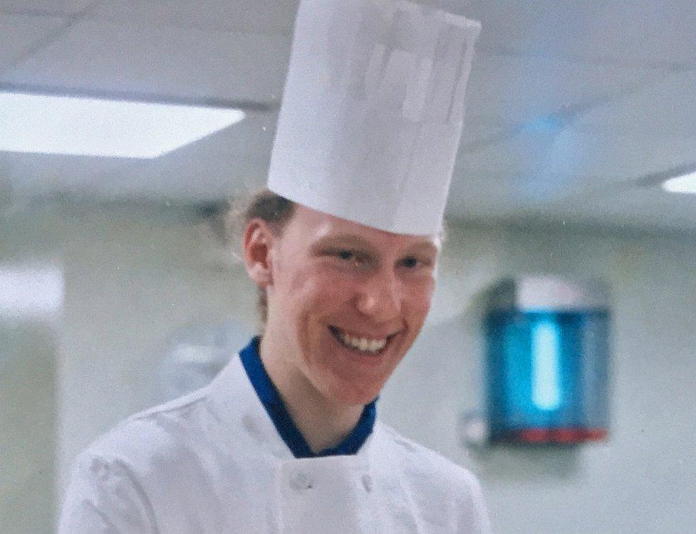 Stephen Port in his cook's uniform