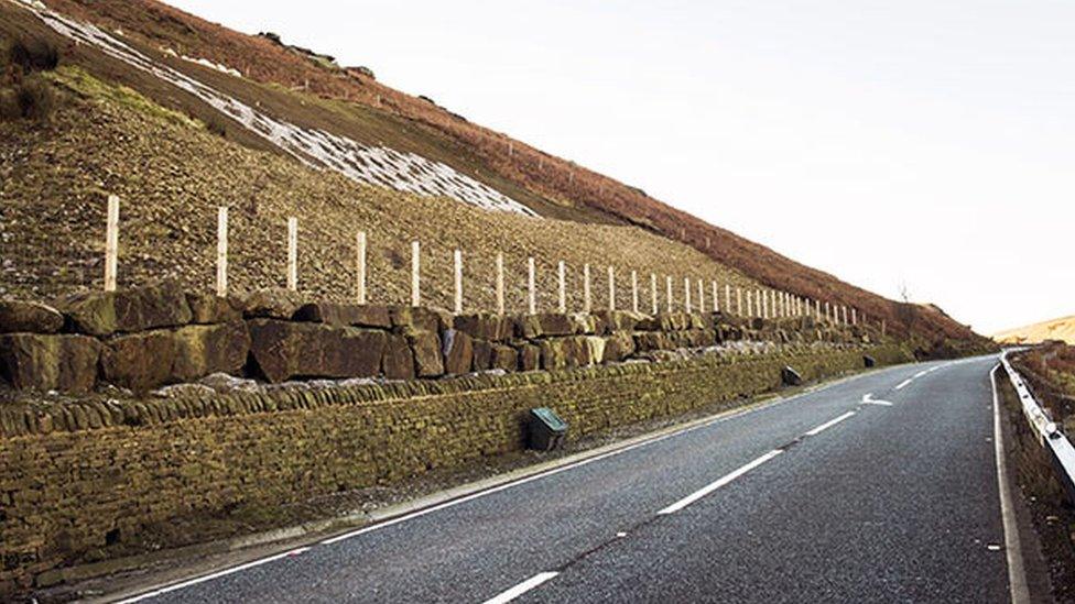 A59 at Kex Gill