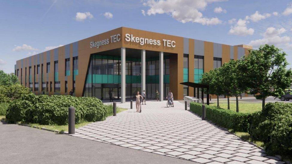 Artists impressions of proposals for Skegness TEC college