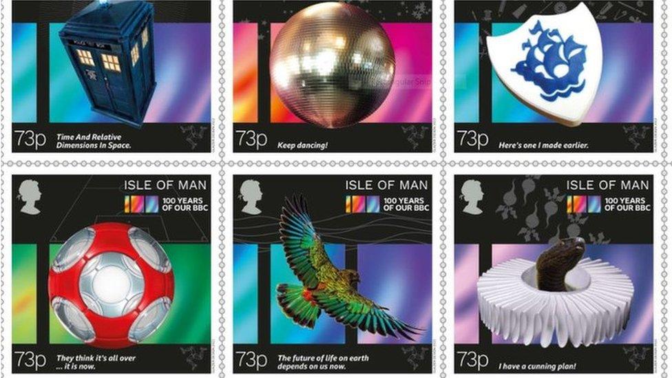 BBC stamp issue, Isle of Man Post Office