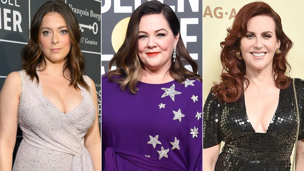 Rachel Bloom, Melissa McCarthy and Megan Mullally