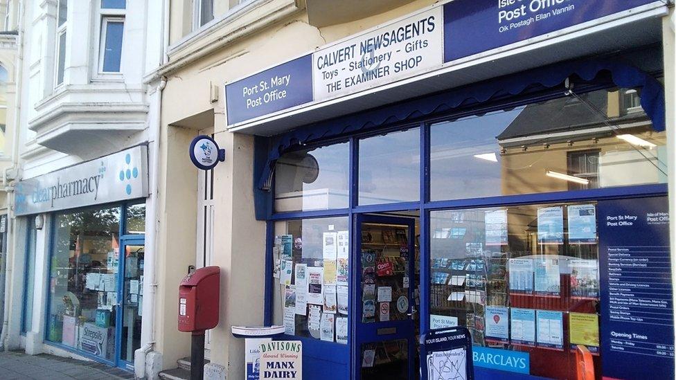 Port St Mary Post Office in Calvert Newsagents