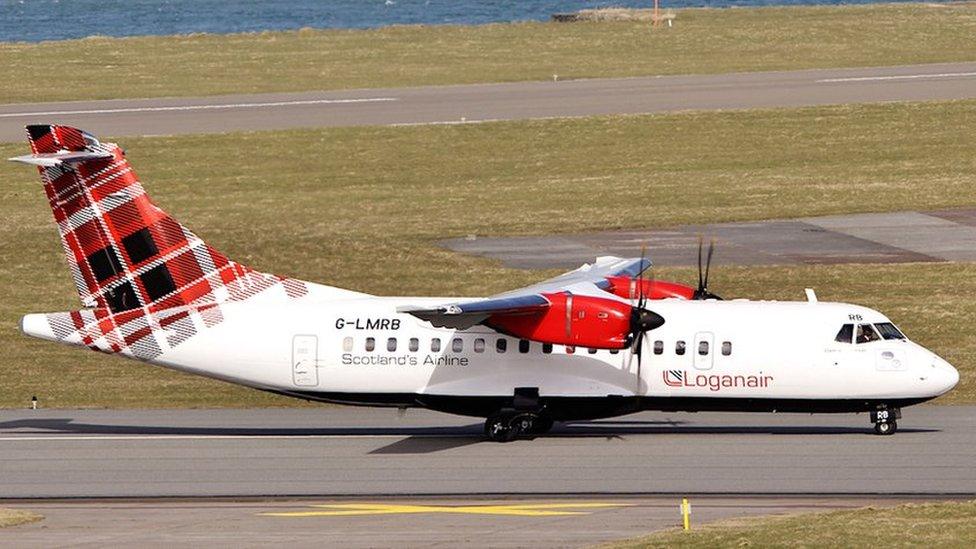 Loganair ATR42 plane