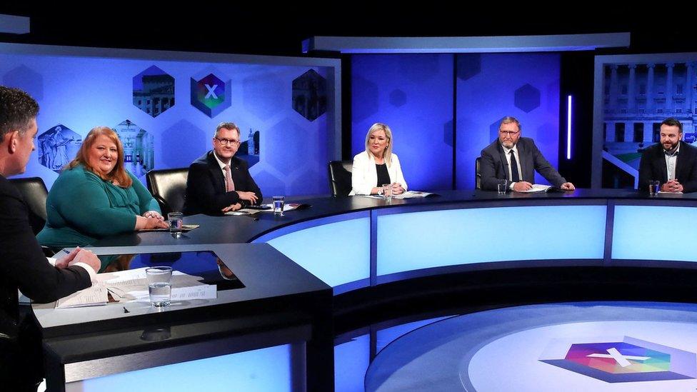 Northern Ireland's political leaders went head-to-head on Tuesday night