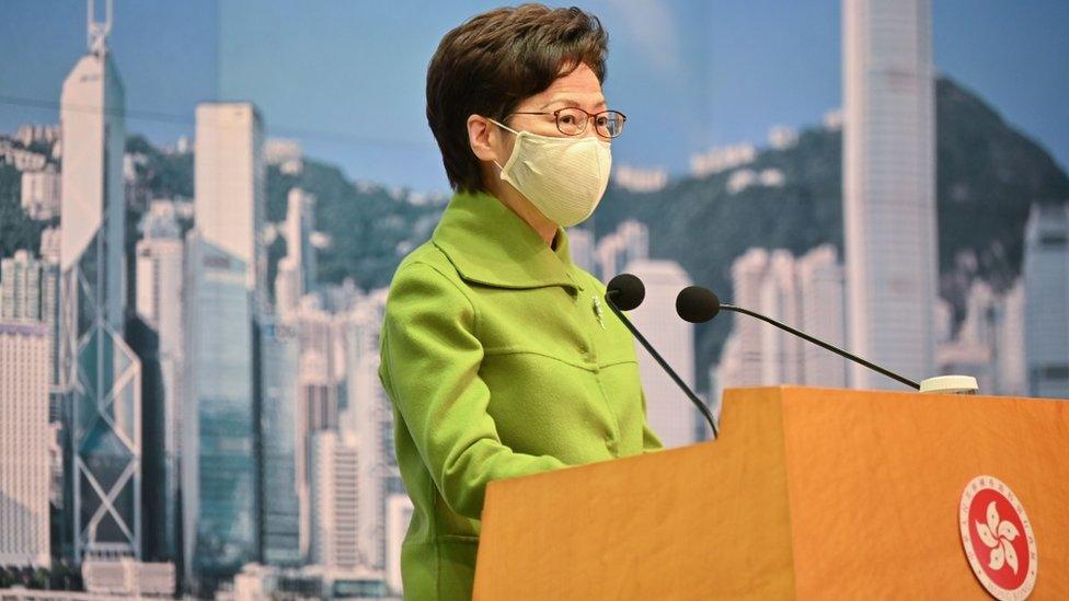 Hong Kong leader Carrie Lam, who has been a strong advocate for the new law