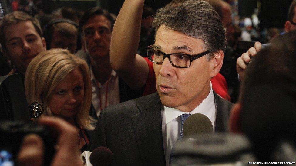 Rick Perry after the debate